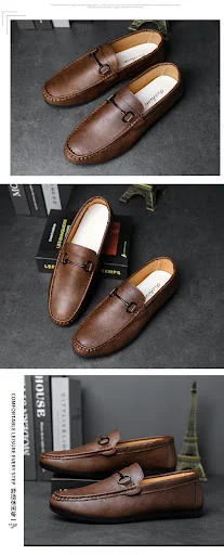Title 9, Zapatos casuales de cuero sintético liso para h...