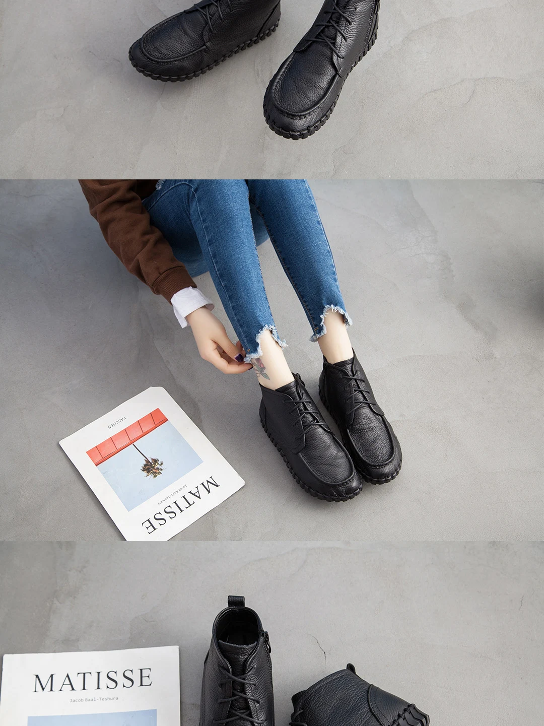 Title 18, Low-soled lace-up boots offering all-day comfor...