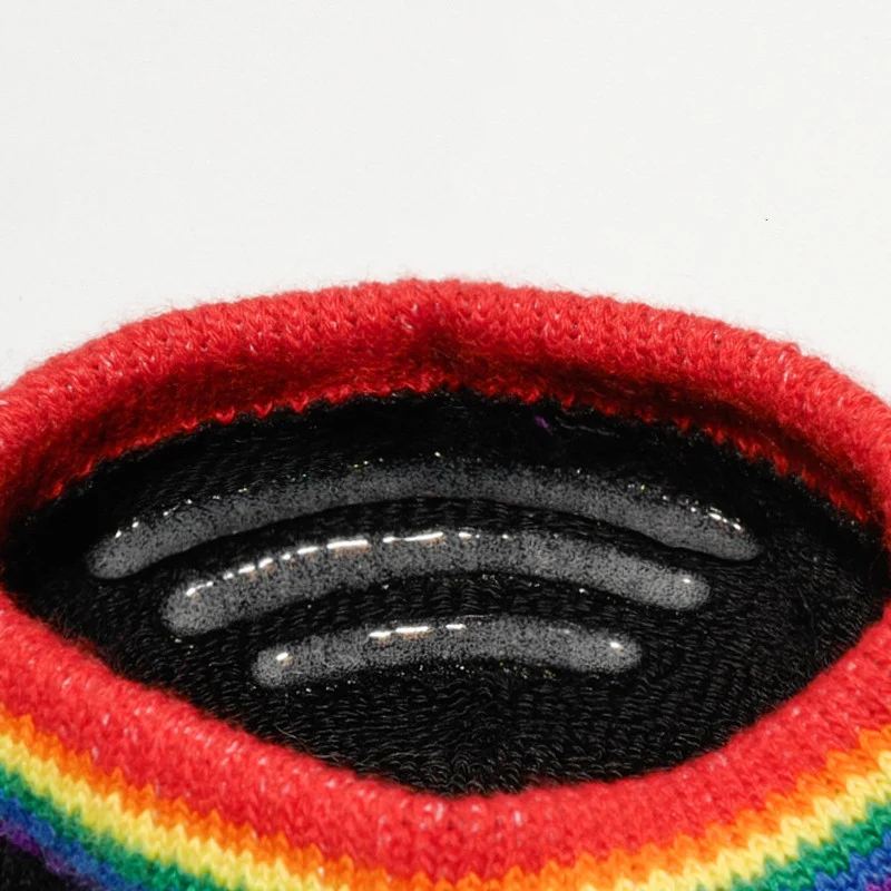 Title 6, Mens rainbow sports cotton socks — Comfortable...