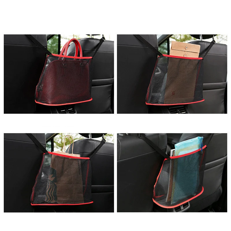 Title 2, Porta-bolsas de rede para carro, suporte para b...