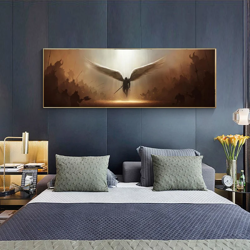 Anjo da Justiça Arte de Parede Pôster Tela Pintura para Casa ou Escritório, Decoração Inspiradora e Presente Elegante. — foto 3