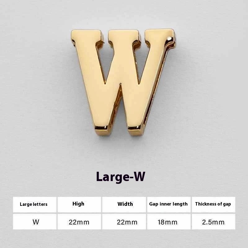 Acessórios de hardware com letras inglesas perfuradas U Perforated 26, perfeitos para artesanato, decoração e personalização de projetos. — foto 3