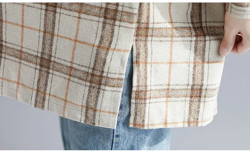Title 9, Literary Loose Large Size Womens Wild Plaid Pa...