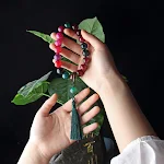 Rosário She Taicui Oito Filhos Estilo Chinês, Acessório Hanfu para Homens e Mulheres, Contas de Oração Portáteis e Elegantes — foto 1