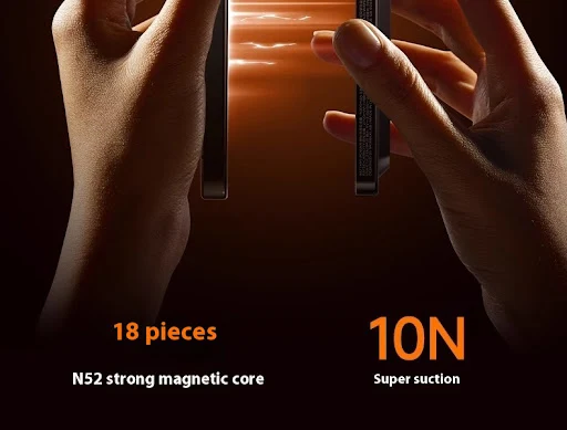 Title 21, Magnetic power bank with cable, transparent bra...