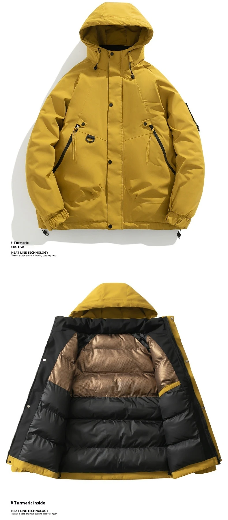 Title 5, Fashion Hooded Couple Jacket Warm Coat. Stay co...