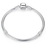Abotoaduras Lisas S925 Prata Pulseira Fashion Basic, pulseira de prata elegante e minimalista, perfeita para um visual sofisticado e moderno. — foto 1