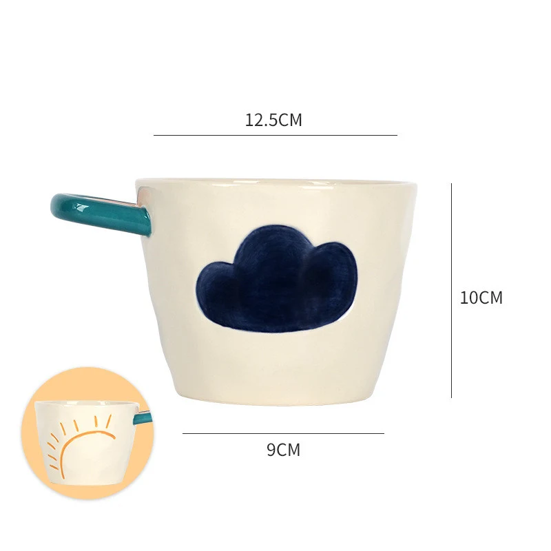 Hand Painted Ceramic Rainbow Bowl Hotel Tableware Set Home Rice Bowl, a vibrant and stylish addition to your dining expe — photo 1