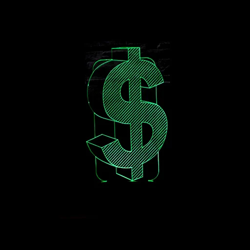 Title 3, Colorful dollar sign night light for a relaxing...