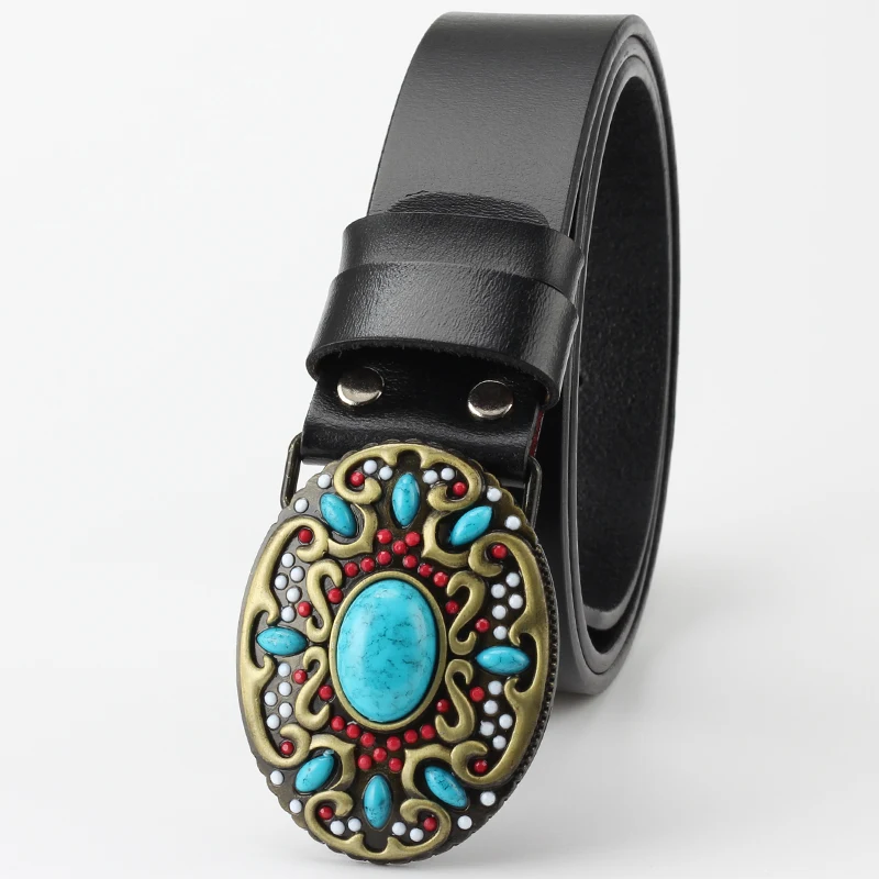 Title 1, Fashion Bead Leather Women Belt Decoration. Enh...