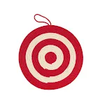 Red and white round
