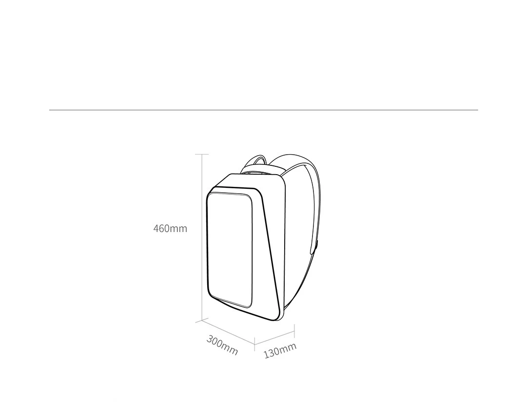 Title 1, CUBE Series Black Square Backpack for Riding an...