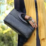 Bolsa de palha artesanal original para mulheres, bolsa de mão de rattan. Leve seus pertences com estilo e desfrute do verão com este acessório único. — foto 4