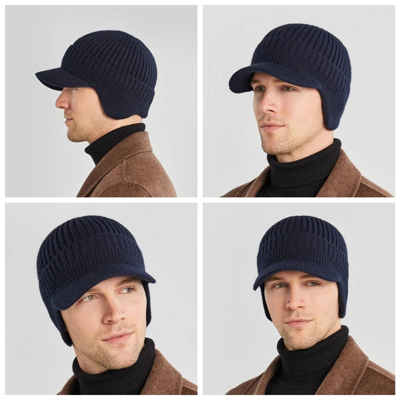 Touca de ciclismo de lã quente e à prova de vento para homens e mulheres. Ideal para atividades ao ar livre, protege do frio e do vento. — foto 10