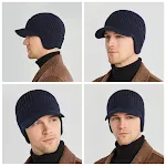 Touca de ciclismo de lã quente e à prova de vento para homens e mulheres. Ideal para atividades ao ar livre, protege do frio e do vento. — foto 10