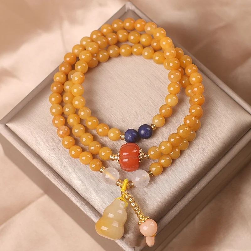 Pulsera multi-círculo de jade natural Jinsi para mujer, estilo chino retro, nueva joyería de moda, elegante y con encanto. — foto 5
