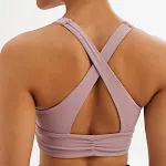 Beauty Back sport-bh met open rug en hol ontwerp. Perfect voor sporten, biedt ondersteuning en accentueert de rug. — foto 3