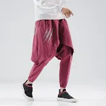 Calças Sling Hip-hop Estilo Chinês Masculinas Design moderno e confortável, perfeitas para um visual urbano estiloso e respirável. Ideal para o dia a dia. — foto 3