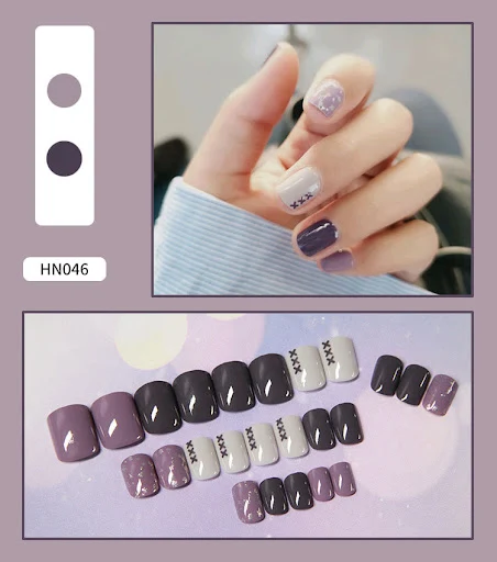 Title 26, Finished nail art fake nails, scrubbable and we...