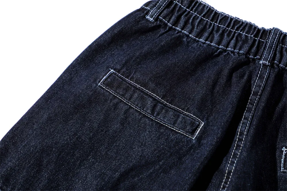 Title 9, Mens Solid Color Multi-pocket Washed Jeans. Du...