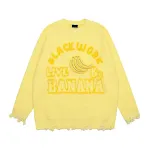 Banana Round Neck Sweater for Men, High Street Ripped Design, offers a comfortable and stylish casual look, perfect for — photo 1