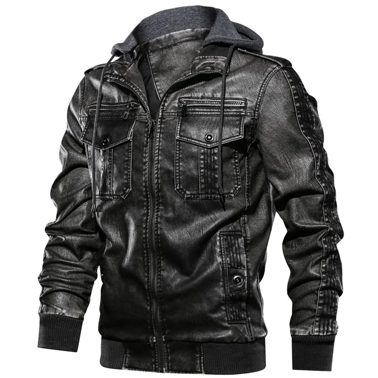 Title 5, Amazon JOOM Mens PU Leather Jacket Plus Size. ...