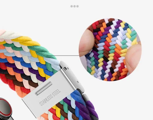 Title 4, Creative Nylon Loop Elastic Woven Watch Strap. ...