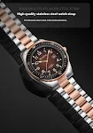 Relógio Masculino Quartz Luminoso À Prova D'água com Calendário e Pulseira de Aço. Veja as horas com clareza e estilo, em qualquer situação. — foto 7