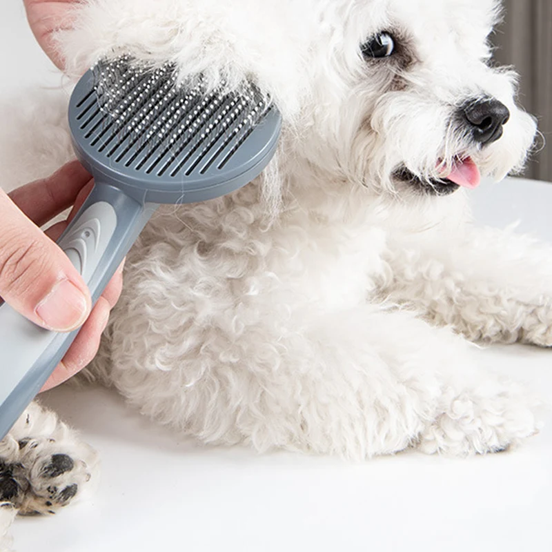 Slicker-Bürste für Katzen und kleine bis mittelgroße Hunde Fellbürste gegen Haarausfall Einfache Reinigung Unverzichtbar — foto 6