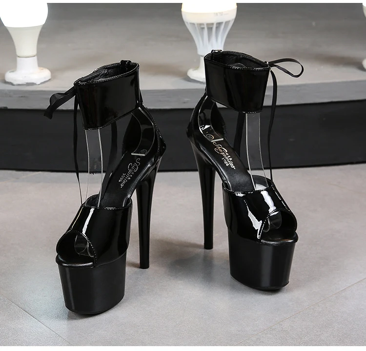 Title 18, Waterproof Platform Patent Leather Special High...