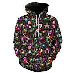 Hoodie de poliéster de manga comprida com estampa de Natal — foto 6