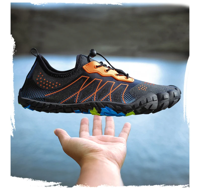 Title 3, Five-finger camouflage swimming shoes for enhan...
