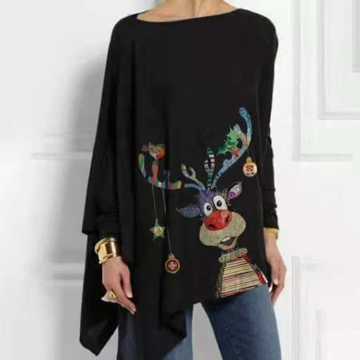 Title 2, Pullover-T-shirt met lange mouwen en onregelmat...
