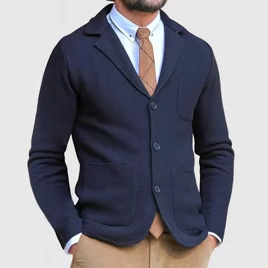 Slim-fitting English Style Casual Formal Wear Suit Sophisticated Comfort For Modern Men Perfect Blend Of Style and Elega — photo 8