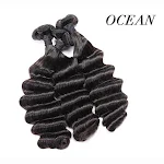 Bloco de cabelo humano tecido para mulheres, mecanismo do cabelo humano, crie penteados volumosos e naturais, fácil de usar e estilizar. — foto 3