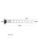 Folding Wardrobe Hanger Porous Clothes Rod Clothes Hook Space Saving Functional Design Easy Organization for Clothing — photo 1