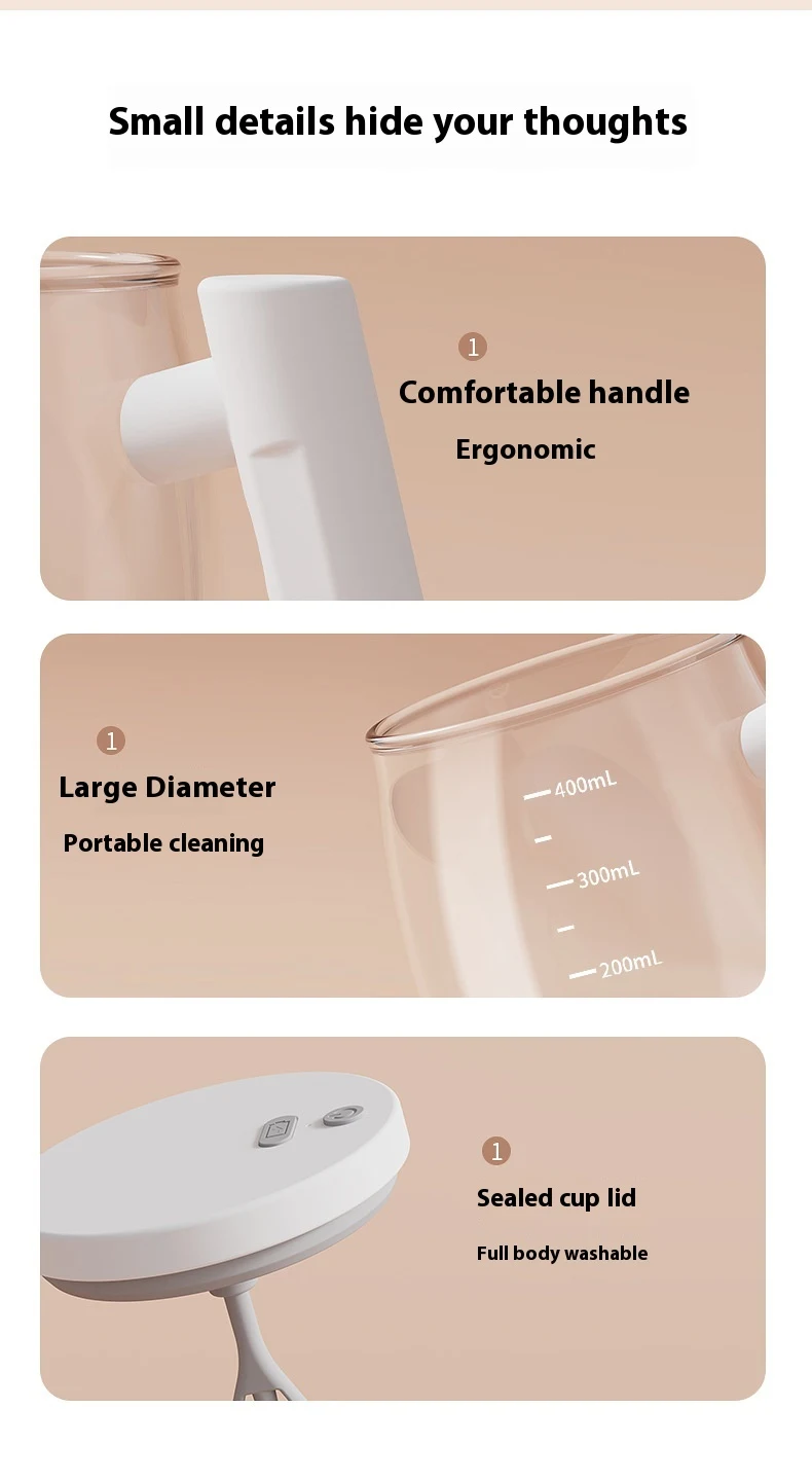 Title 1, Electric Ceramic Stirring Coffee Mug for Home O...