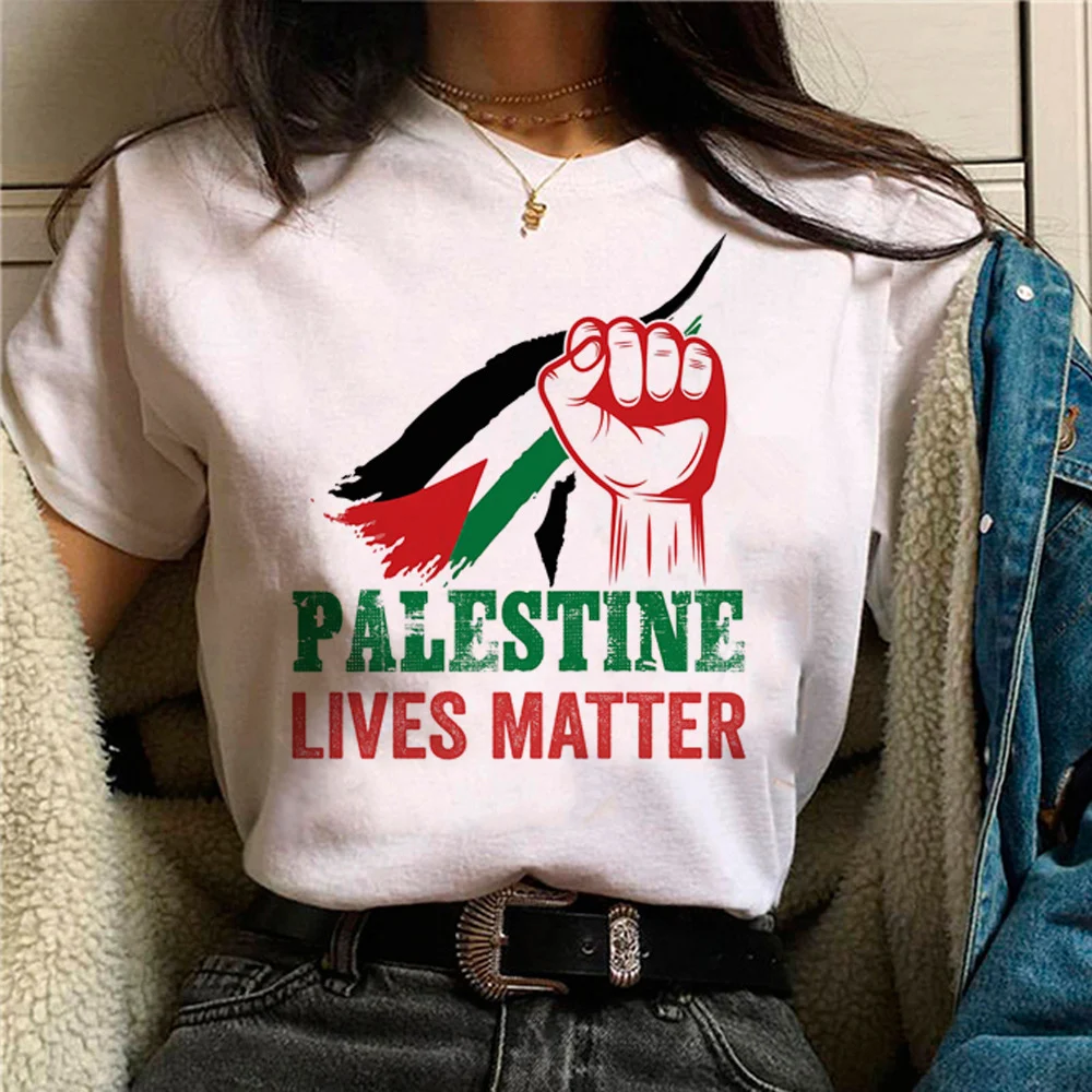 Title 2, Palestine T-shirts Women Comic Japanese Tshirt ...