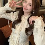 Bubble Sleeved Long Sleeved Shirt. Adds a touch of elegance to any outfit. Comfortable and stylish, perfect for everyday — photo 5