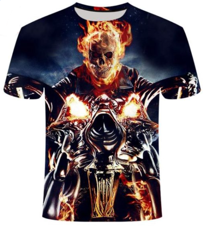 Title 2, Personalized Street Skull T-shirt Short Sleeves...