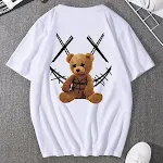 Erkek moda 3D kısa kollu tişört, yaz için ideal, nefes alabilir, hafif ve rahat, modern ve rahat bir görünüm için mükemmel, farklı tasarımlarda mevcuttur. — Fotoğraf 5
