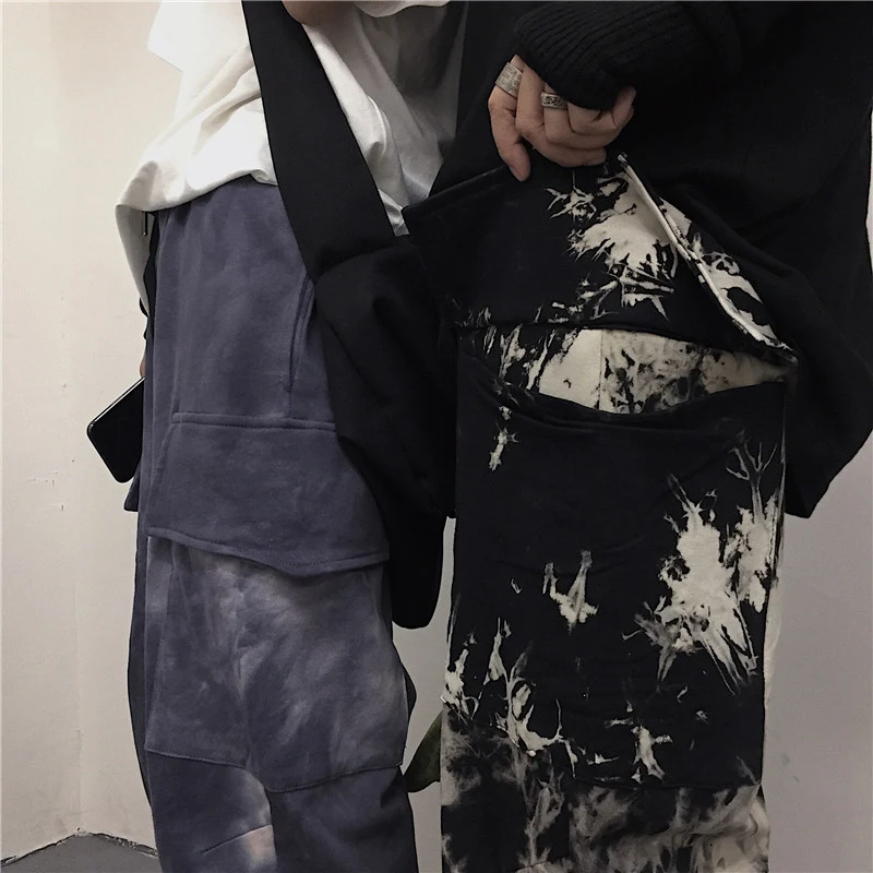 Title 14, Tie-dye wide-leg loose slacks offer ultimate co...