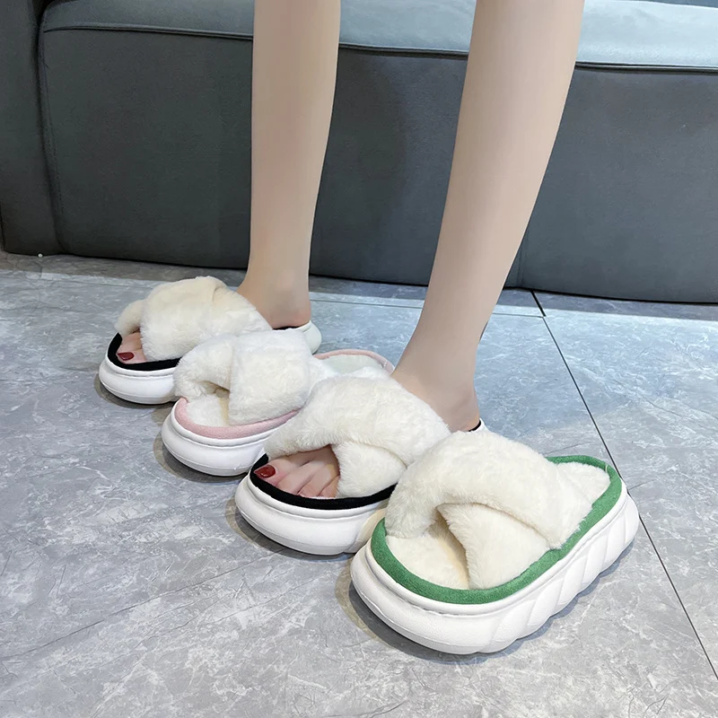 Title 7, Zapatillas de casa con suela gruesa y sensación...
