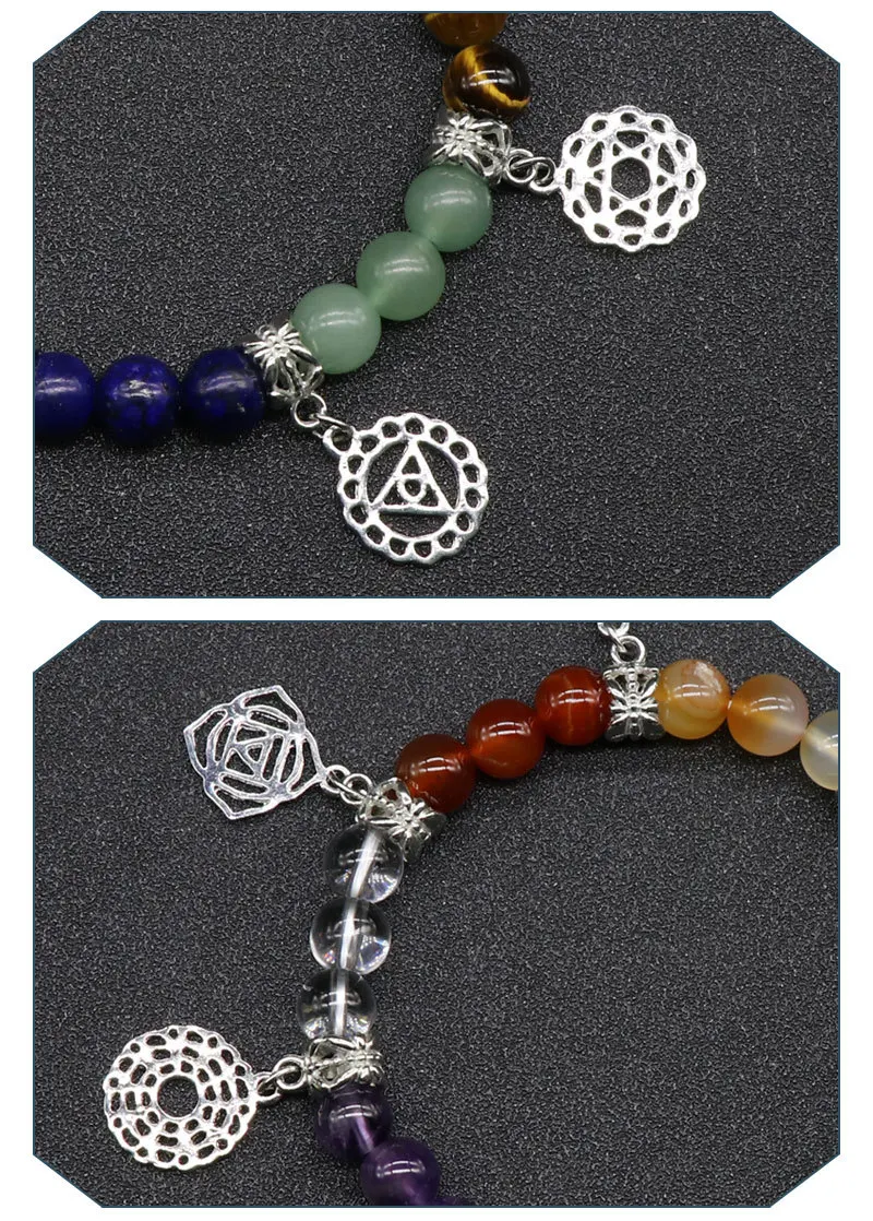 Title 1, Pulseira de joia com símbolo de yoga dos sete c...