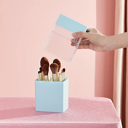 Title 4, Cosmetic brush storage bucket. Keeps your brush...