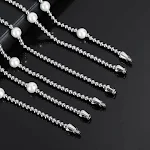 Street Pearl Aço Inox Colar Pulseira Hip Hop Mix and Match, Design Moderno, Durabilidade e Personalização Garantida — foto 7
