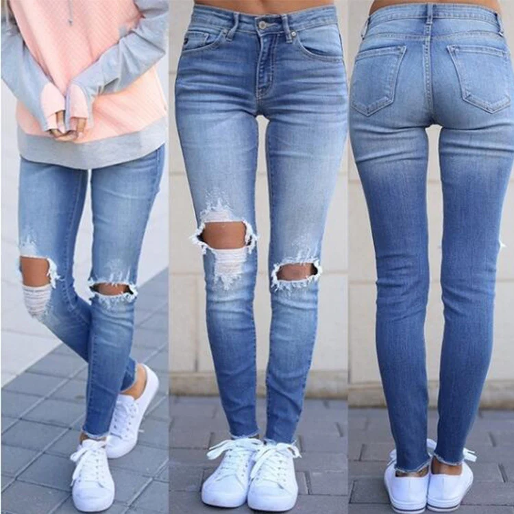 Title 5, Womens Jeans with Ripped Tassels – Embrace eff...