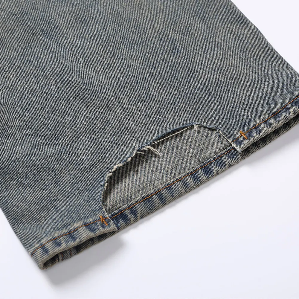 Men's Fashion Holes Patch Jeans. Stylish and comfortable denim pants for a casual look. Perfect for everyday wear, offer — photo 13