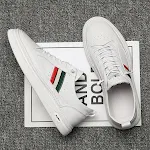 Chaussures décontractées d'été respirantes pour étudiants, tendance, petites, blanches, paresseuses et à augmentation interne. — photo 6