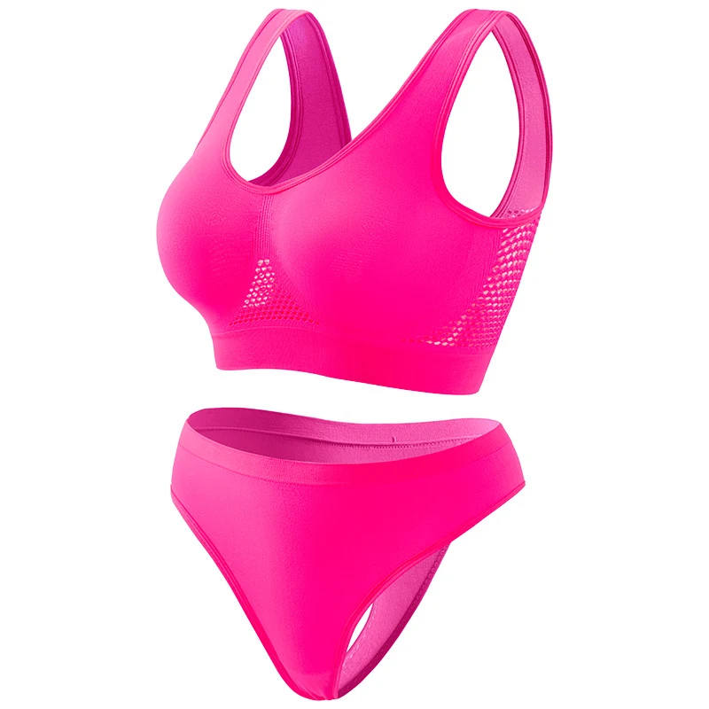 Women's Push-up Yoga Exercise Bra Set — photo 11